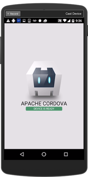 cordova hello Android